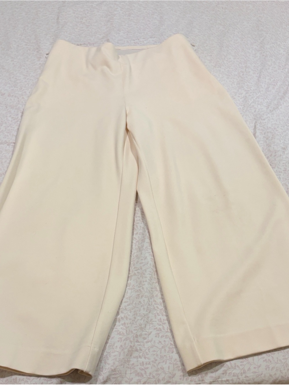 Chico's Cream Wide-Leg Palazzo Pants